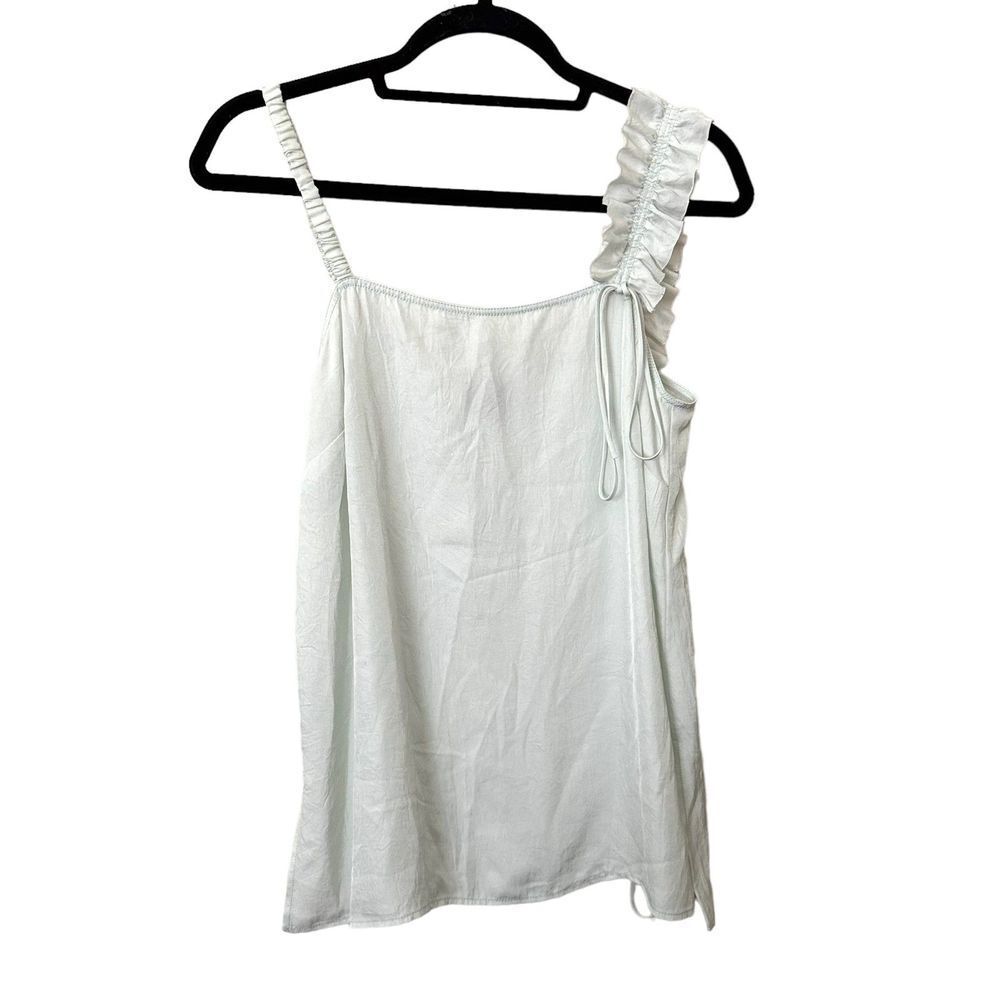 GREY JASON WU Ruffle Detail Sleeveless Blouse NWOT Sz 4